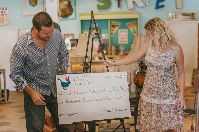 Paper Street Market donates to charity
